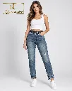 Blugi Straight Blue Denim