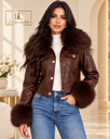 Jachetă Brown Luxury