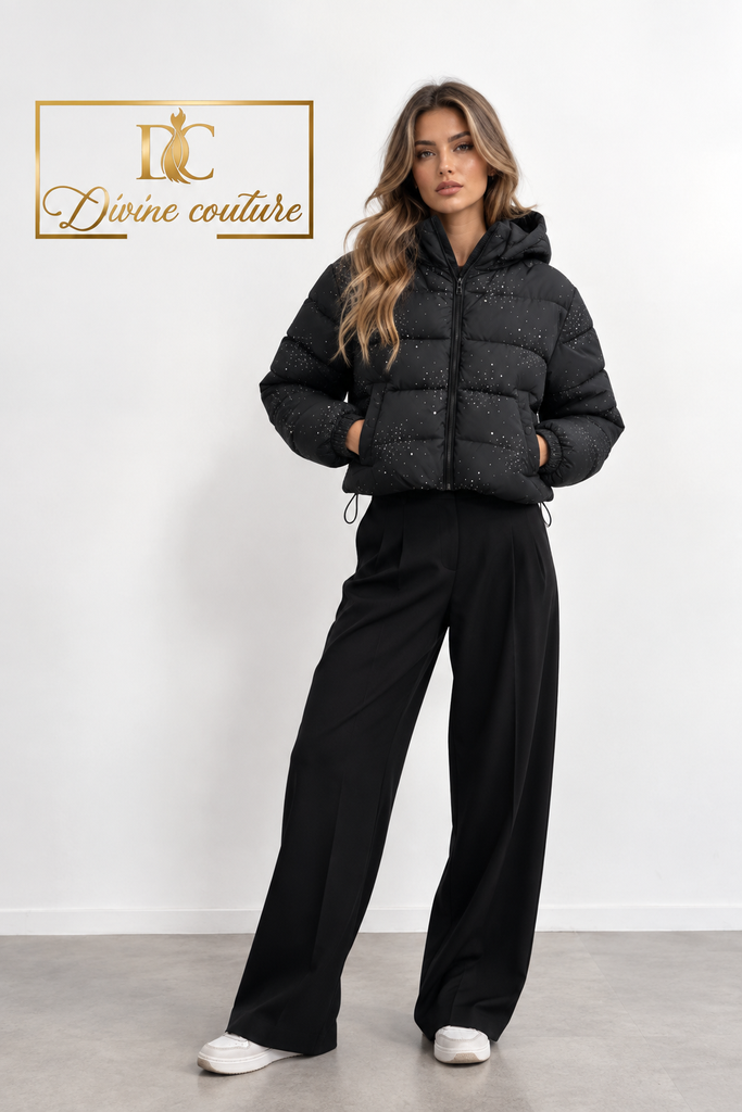 Geacă Black Sparkle