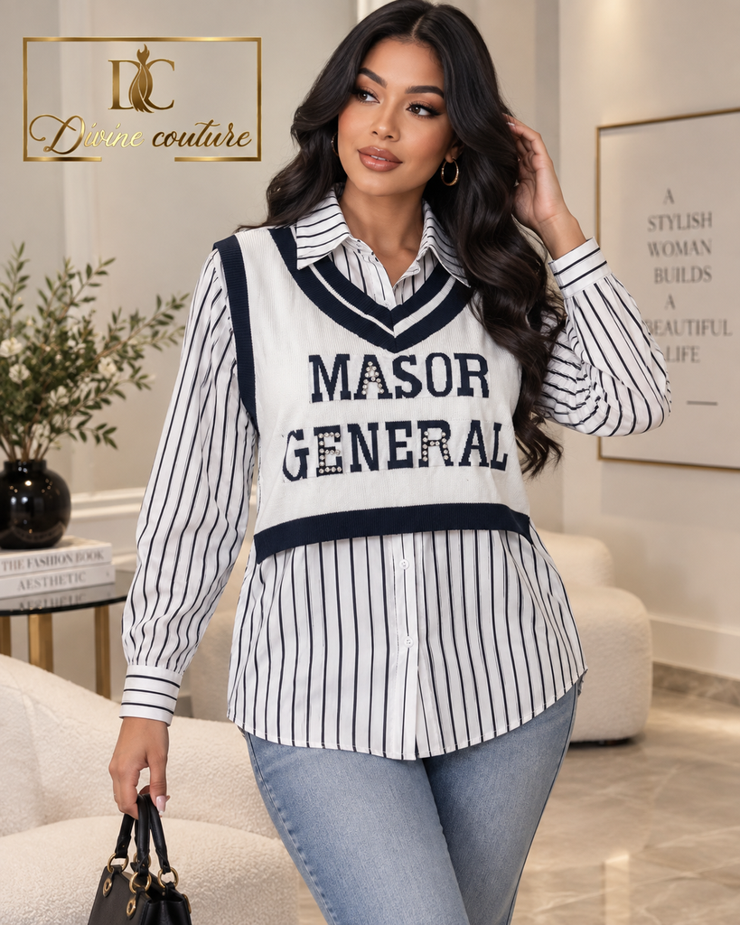 Cămașă cu vestă suprapusă Masor General