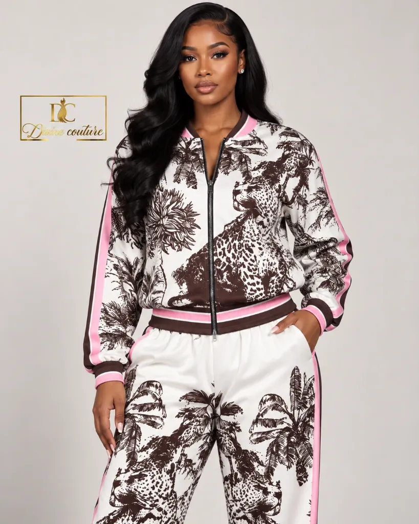 Compleu 2 piese Safari Glam Pink