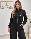 Compleu casual-chic Military Black