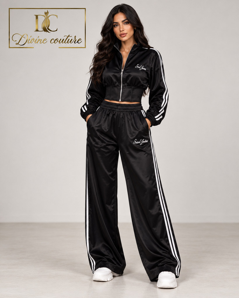Compleu Satinat Black