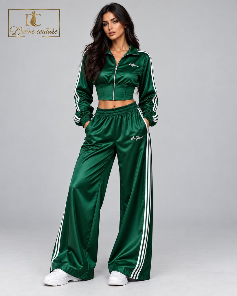 Compleu Satinat Green