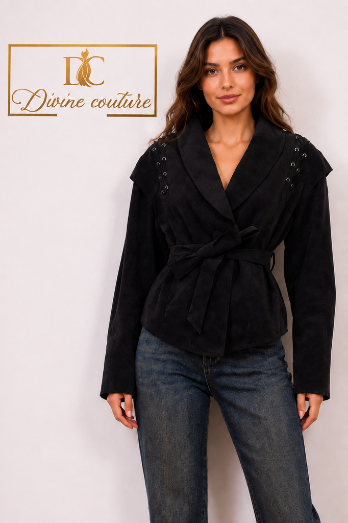 Geacă Velvet Touch Black