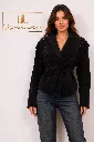 Jachetă Velvet Touch Black