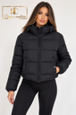 Geacă Puffer Noir Sparkle
