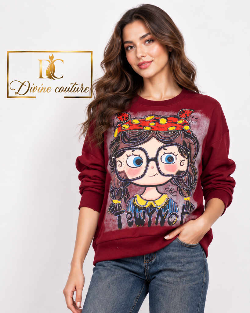 Bluză Cherry Grafic Girl