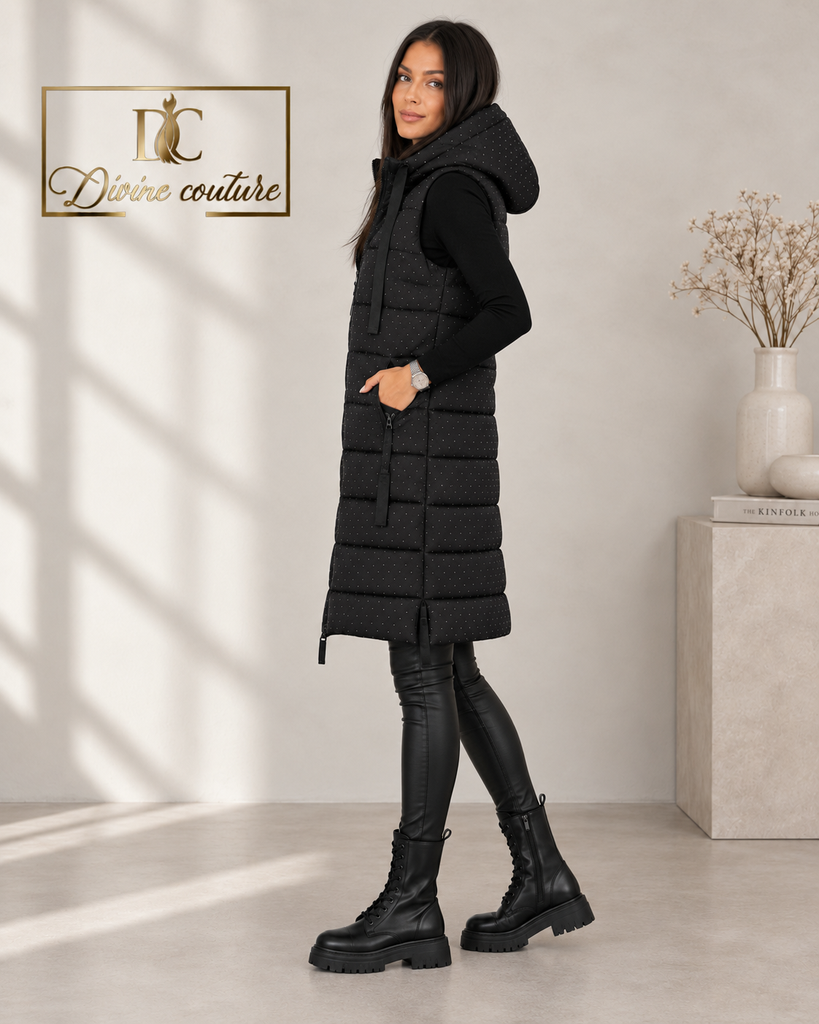Vestă Black Sparkle