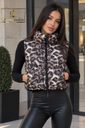 Vestă Crop Leopard